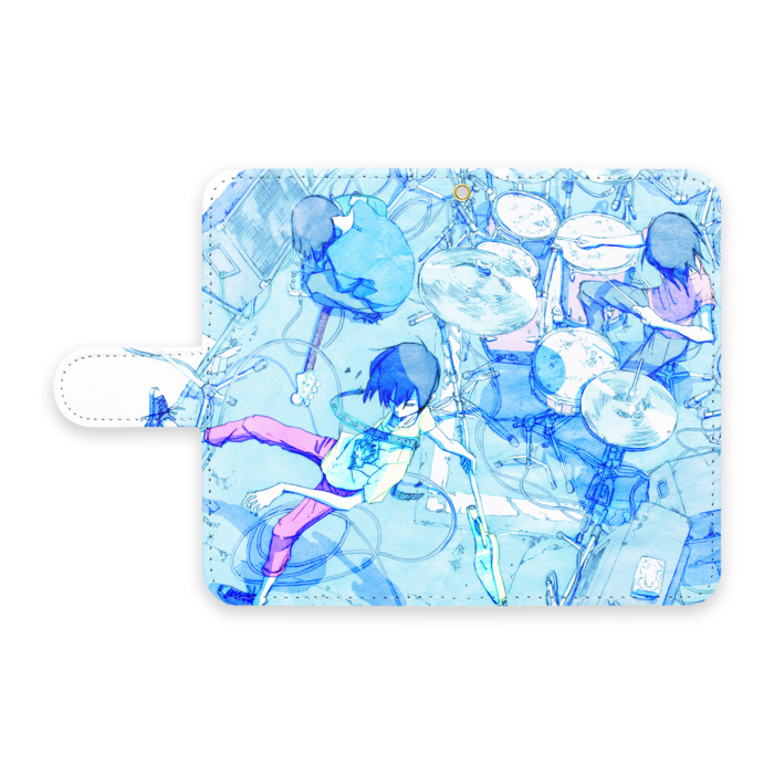 手帳型Androidケース - S - ストラップ穴 あり