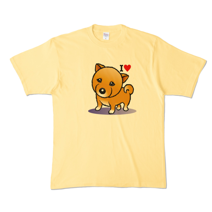 カラーTシャツ - XL - ライトイエロー (淡色)(1)