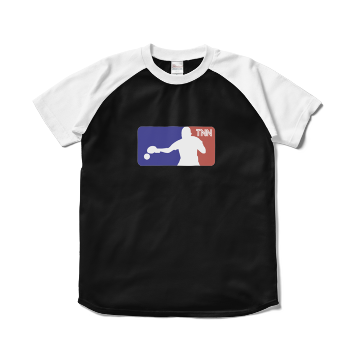 TNN放送局オフィシャルTシャツ - S - ブラック×ホワイト