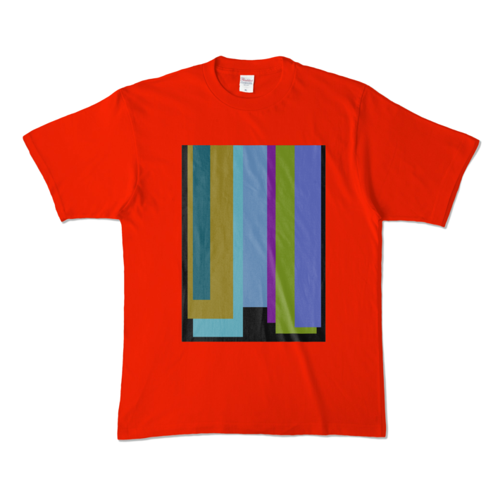 カラーTシャツ - XL - レッド (濃色)