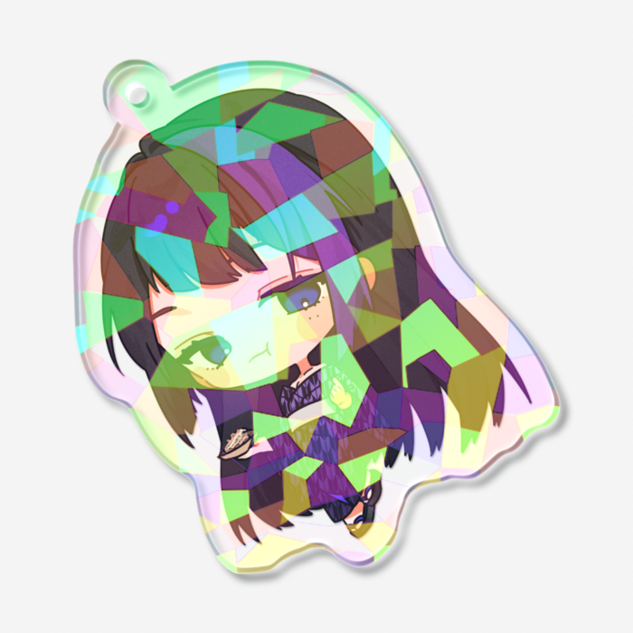 ホログラムアクリルキーホルダー 紫香乃浦