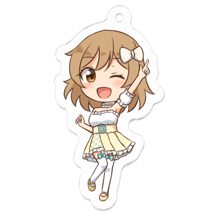 丸橋シロネ　アクリルキーホルダー - 50 x 50 (mm)