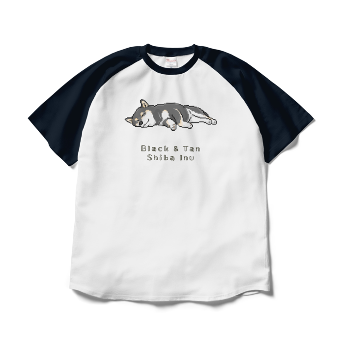 ラグランTシャツ - XL - ホワイト×ネイビー/Raglan T-Shirt (Size XL) White & Navy