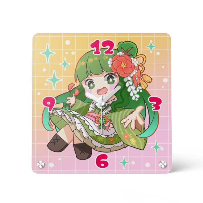 アクリル時計 - 150x150mm