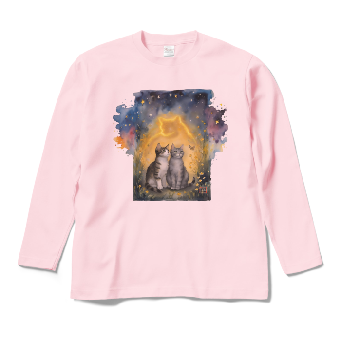 ロングスリーブTシャツ - M - ライトピンク