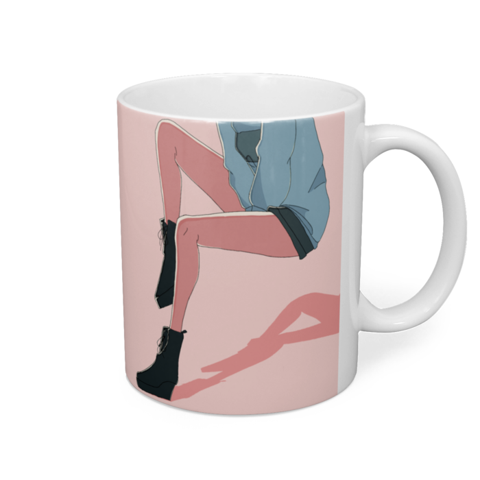 ベビーピンクゆかちゃマグ - 直径 8 cm / 高さ 9.5 cm