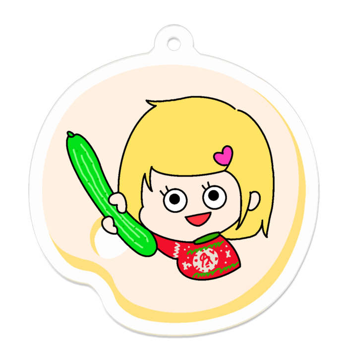アクリルキーホルダー（コーティング） - 50 x 50 (mm)