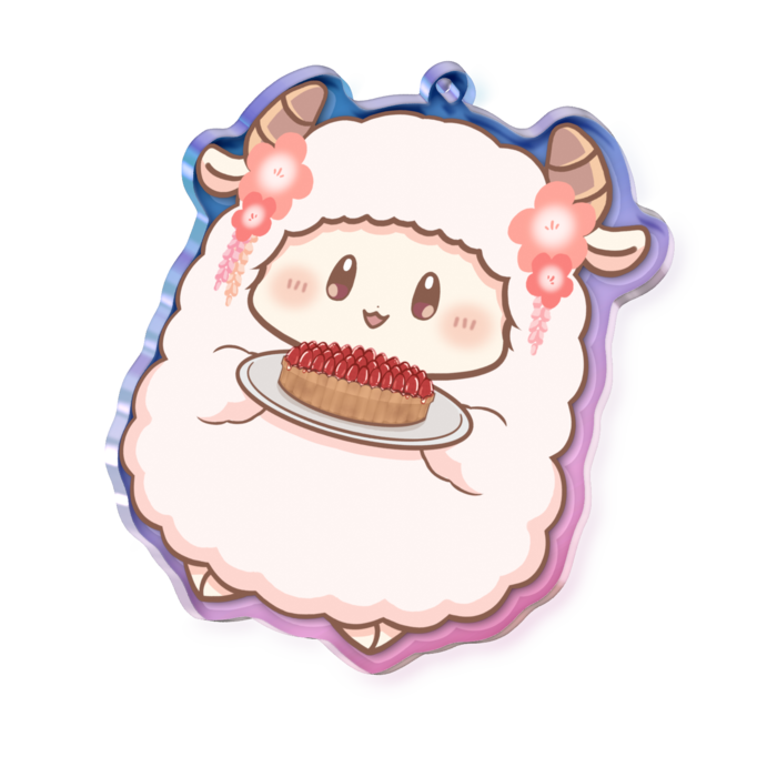 けだま⑦ - 70 × 70mm