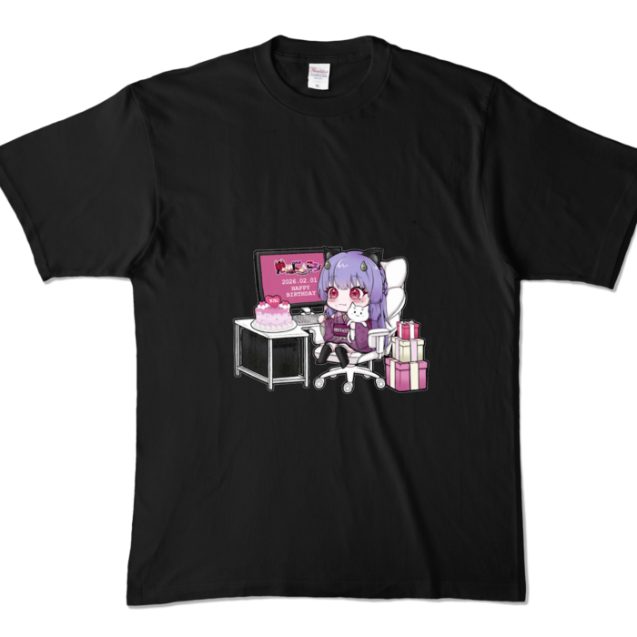 カラーTシャツ - XL - ブラック (濃色)