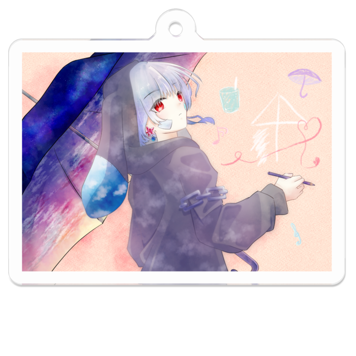 アクリルキーホルダー - 50 x 50 (mm)