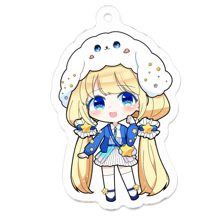 アクリルキーホルダー - 50 x 50 (mm)