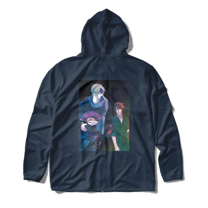 ジップパーカー - XL - ネイビー