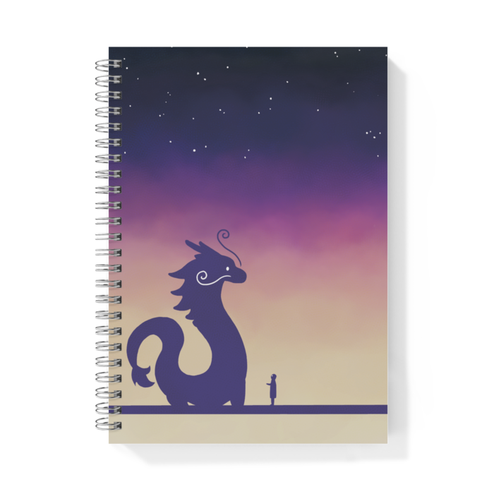 【龍との遭遇-碧桃-】リングノートA5