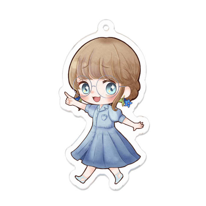 アクリルキーホルダー - 70 x 70 (mm)