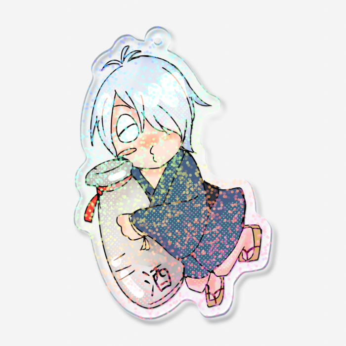 ホログラムアクリルキーホルダー - 70 × 70mm