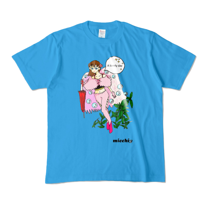 カラーTシャツ - M - ターコイズ