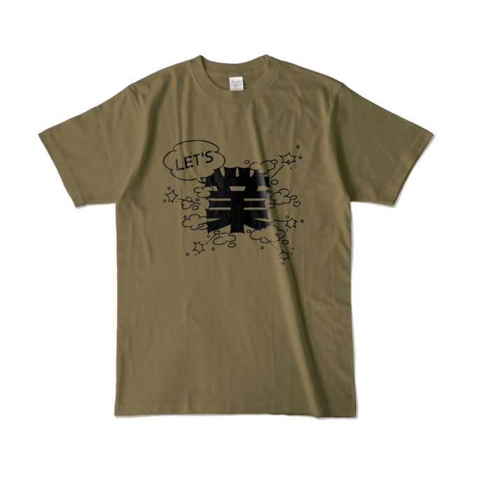 カラーTシャツ - L - オリーブ (濃色)
