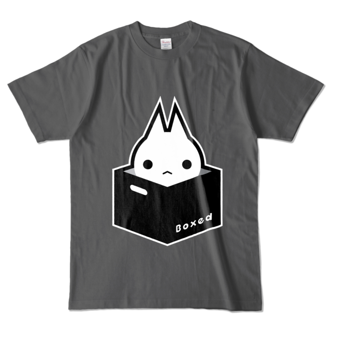 【濃Ｔ】白：L（チャコール）