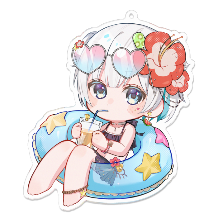 アクリルキーホルダー - 100 x 100 (mm)