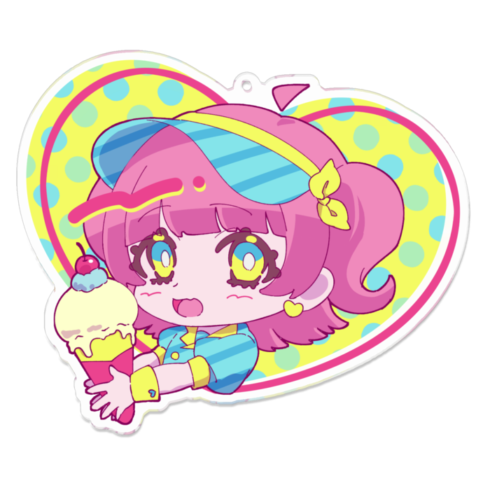 アクリルキーホルダー - 100 x 100 (mm)