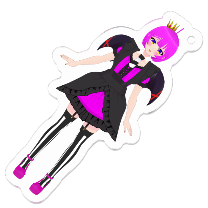 アクリルキーホルダー（コーティング） - 50 x 50 (mm)