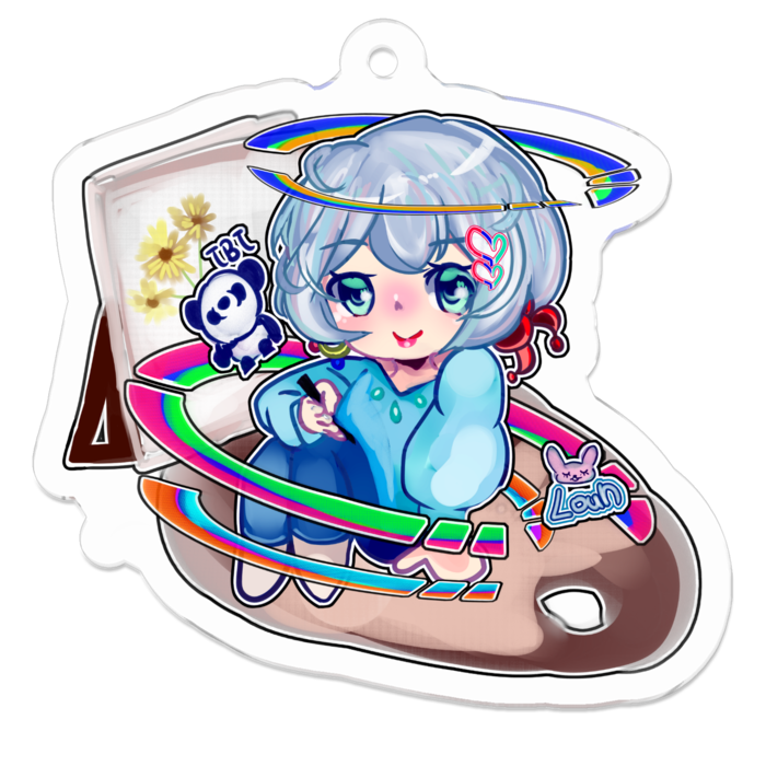 アクリルキーホルダー - 50 x 50 (mm)