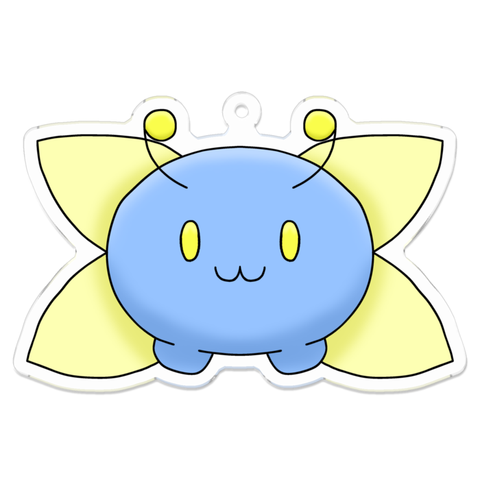 りんねむしアクキー(薄青)