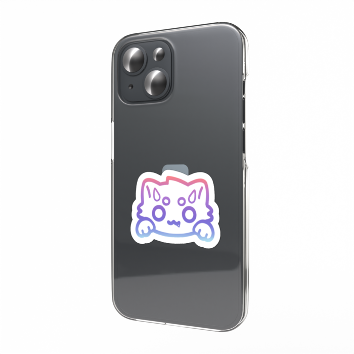 スマホステッカー　ツノケモ