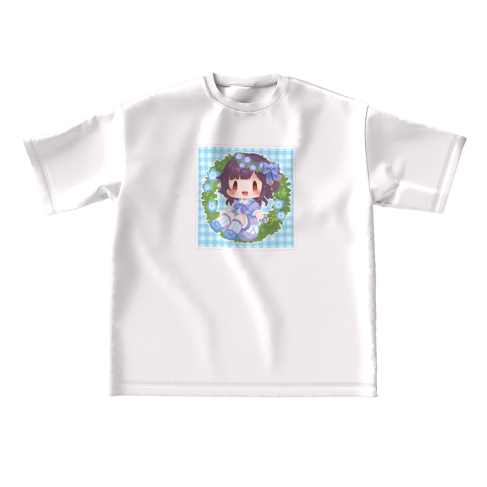ビッグシルエットTシャツ - L - ネモフィラ