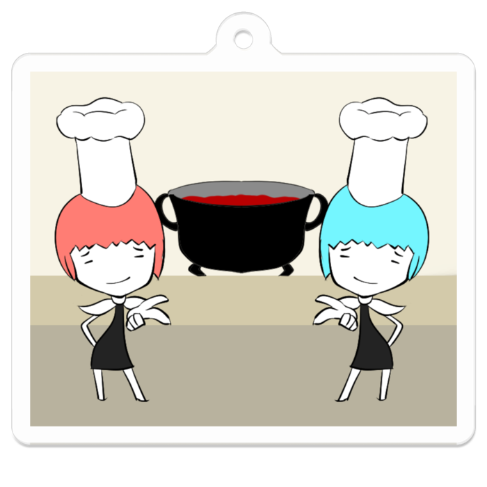 アクリルキーホルダー - 50 x 50 (mm)