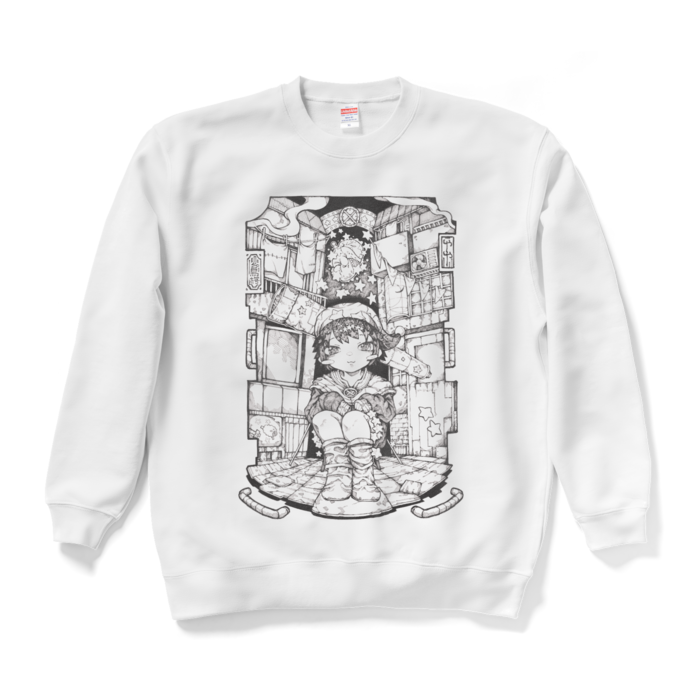 スウェット - XL - ホワイト 線画ver.