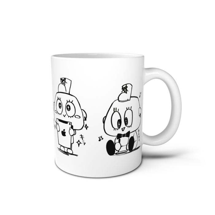 マグカップ - 直径 8 cm / 高さ 9.5 cm