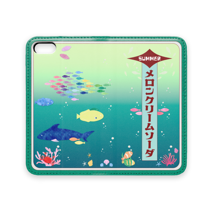 手帳型iPhoneケース（ベルトなし） - iPhone 5 / 5s / SE - ストラップ穴 なし