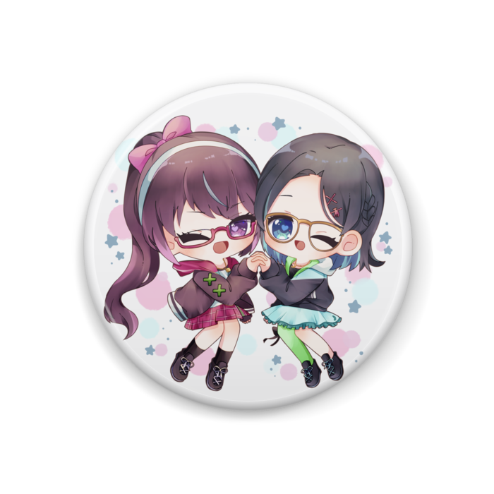 ウインク缶バッジ - 44mm