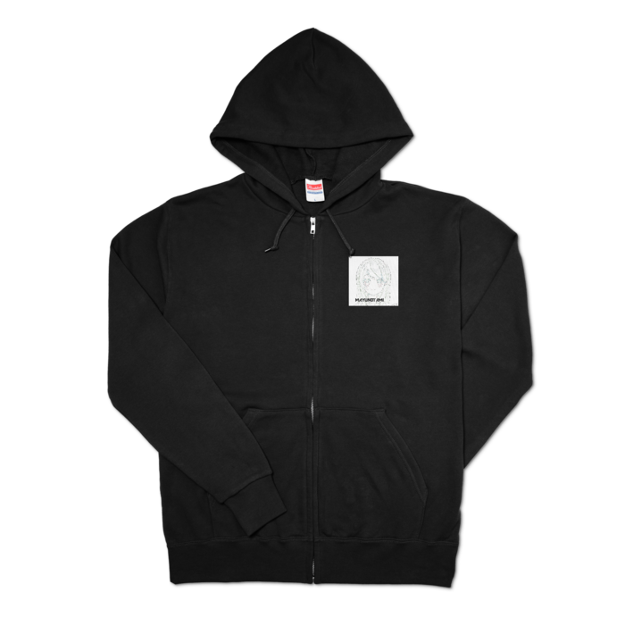 ジップパーカー - L - ブラック