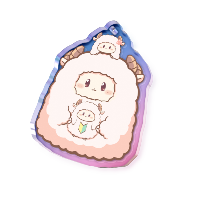 けだま⑥ - 50 × 50mm