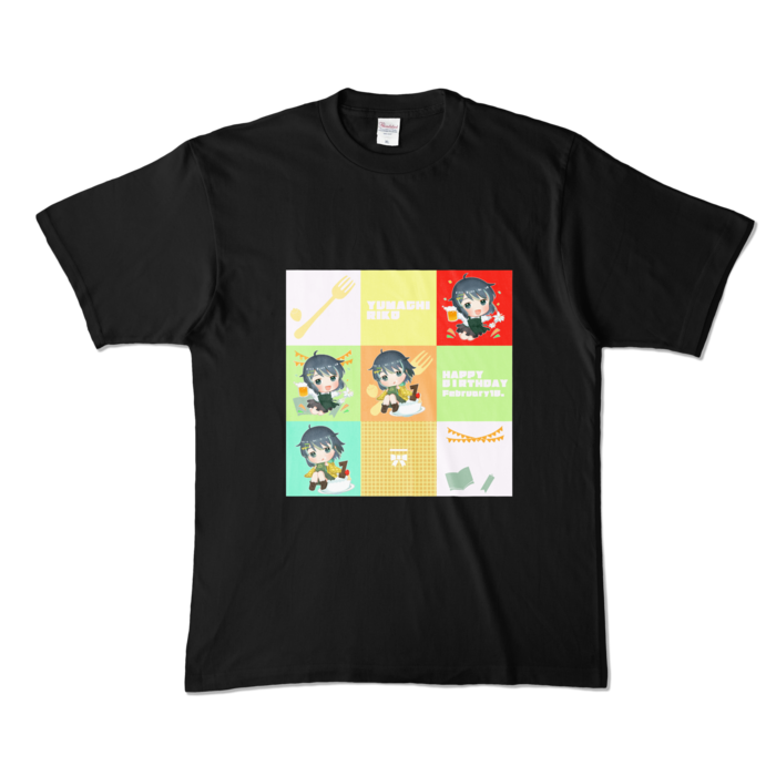 カラーTシャツ - XL - ブラック (濃色)