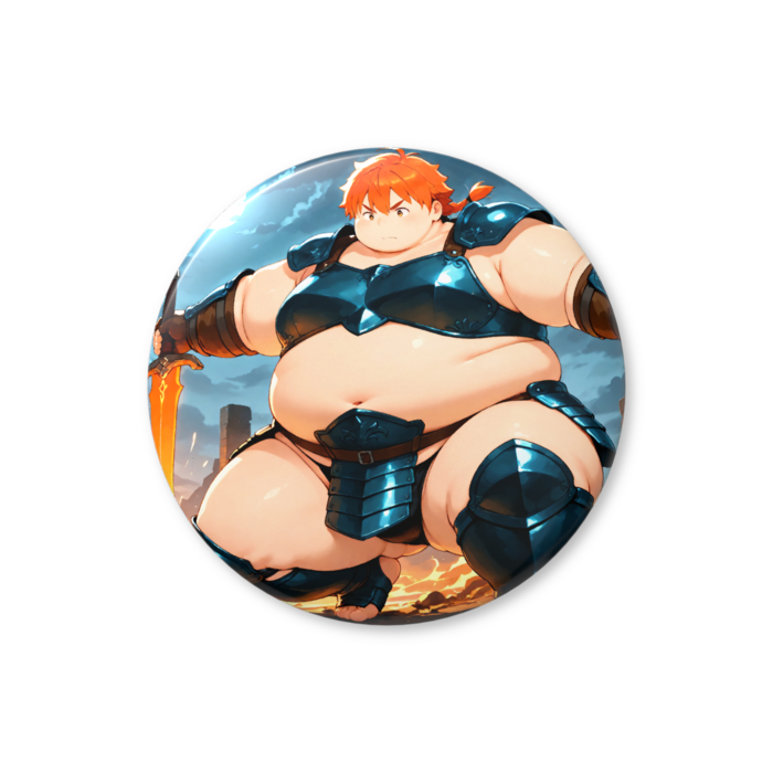 【缶バッジ(バリュー)】スライム戦士(青銅鎧) 32mm