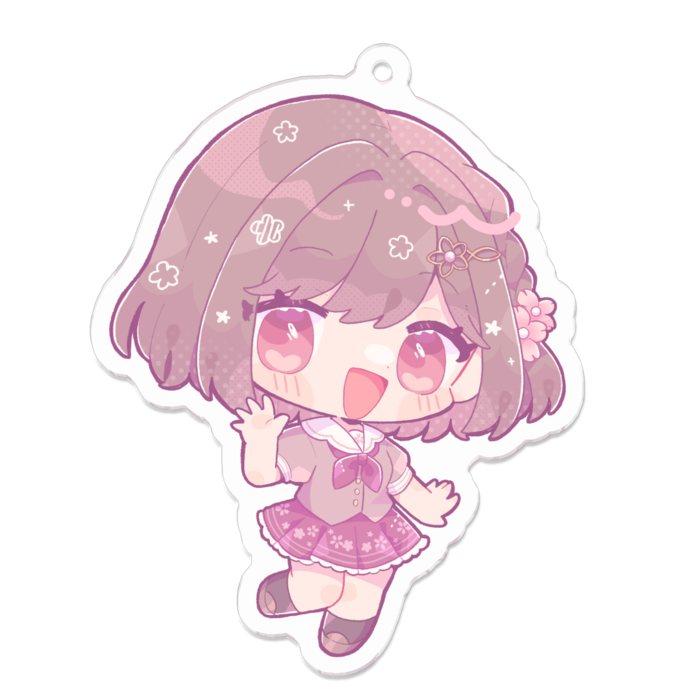 アクリルキーホルダー（コーティング） - 70 x 70 (mm)