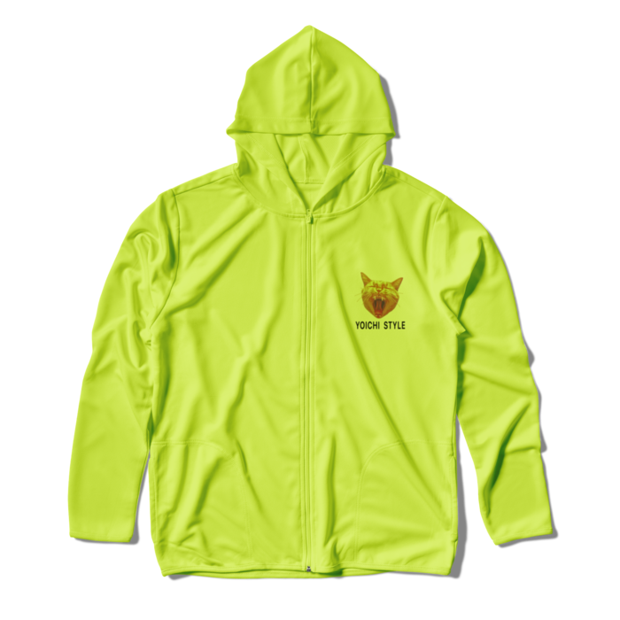 ジップパーカー - L - ライトグリーン