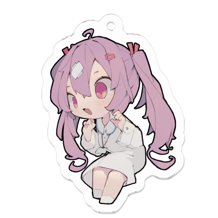 アクリルキーホルダー（コーティング） - 50 x 50 (mm)