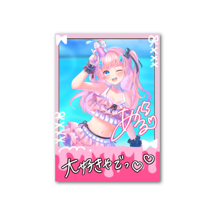 フォト風カード - 縦 - 片面