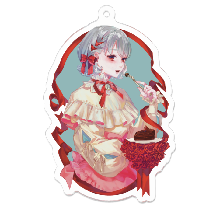 アクリルキーホルダー（コーティング） - 70 x 70 (mm)