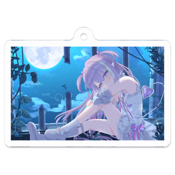 アクリルキーホルダー（コーティング） - 50 x 50 (mm)