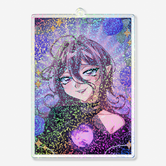 ホログラムアクリルキーホルダー - 100 × 100mm