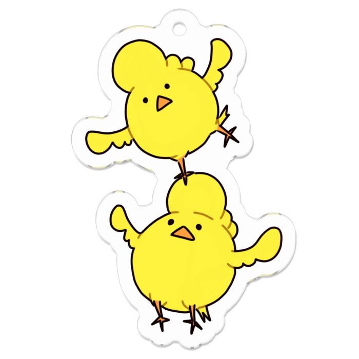 アクリルキーホルダー - 50 x 50 (mm)