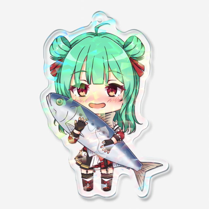 ホログラムアクリルキーホルダーいやしタイプ - 70 × 70mm