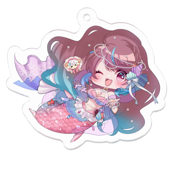 アクリルキーホルダー - 50 x 50 (mm)
