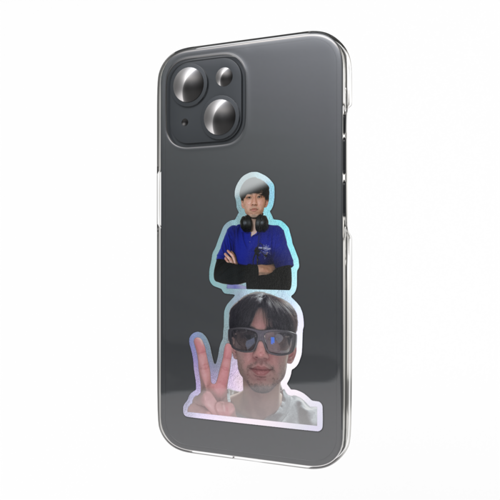 オーロラスマホステッカー - 縦