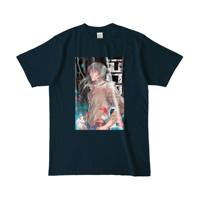 カラーTシャツ(濃色) - L - ネイビー